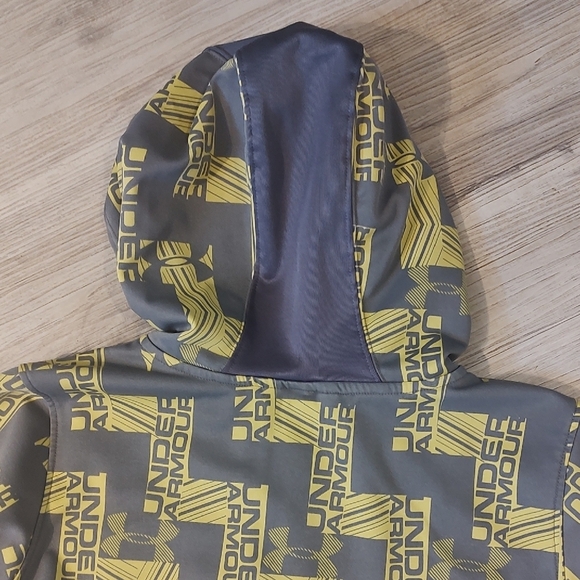 Under Armour Gray and Yellow Performance Jacket Youth Size L - Picture 6 of 9